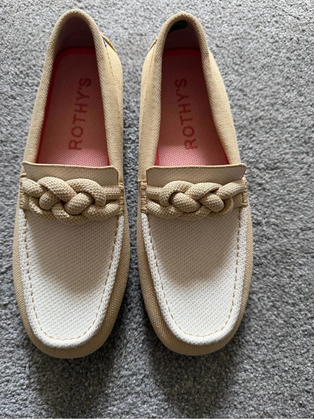 Size 9.5W Rothy's Women's The Braid Driver  Slip On Loafer